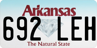 AR license plate 692LEH