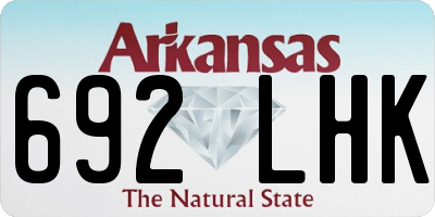 AR license plate 692LHK