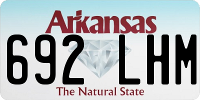 AR license plate 692LHM