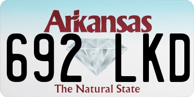 AR license plate 692LKD