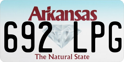 AR license plate 692LPG