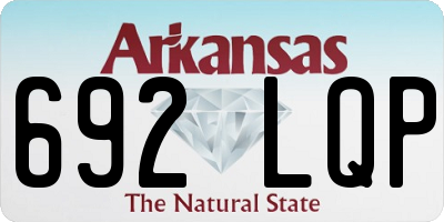 AR license plate 692LQP