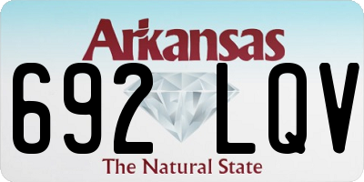 AR license plate 692LQV
