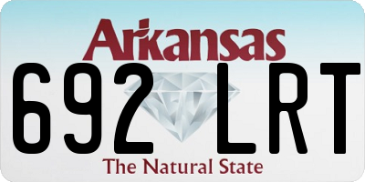 AR license plate 692LRT