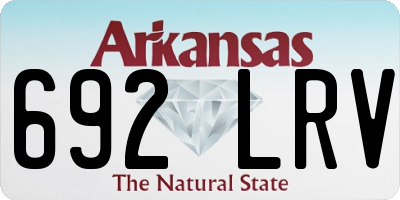 AR license plate 692LRV