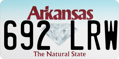 AR license plate 692LRW
