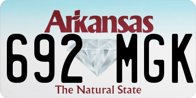 AR license plate 692MGK
