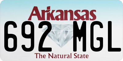 AR license plate 692MGL