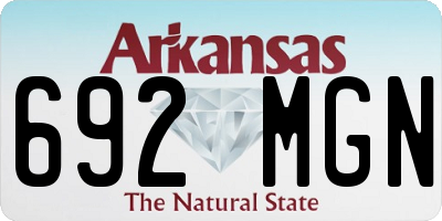 AR license plate 692MGN