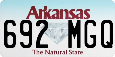 AR license plate 692MGQ