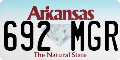AR license plate 692MGR