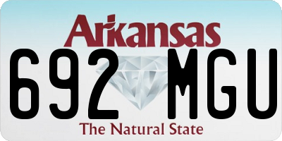 AR license plate 692MGU