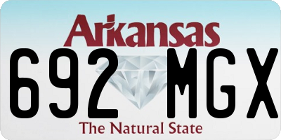 AR license plate 692MGX