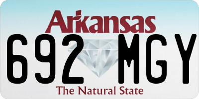 AR license plate 692MGY