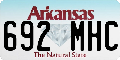 AR license plate 692MHC