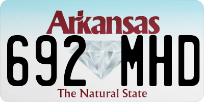 AR license plate 692MHD