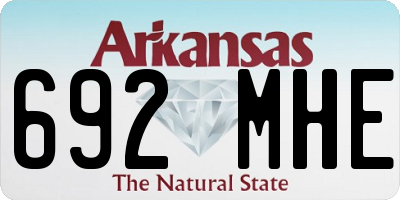 AR license plate 692MHE