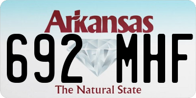 AR license plate 692MHF