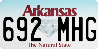 AR license plate 692MHG
