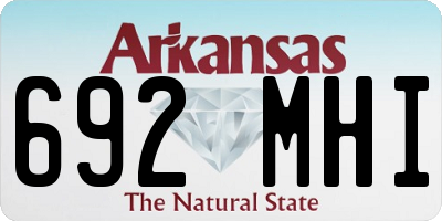 AR license plate 692MHI