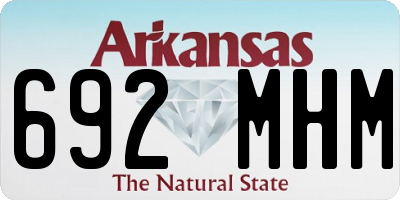 AR license plate 692MHM