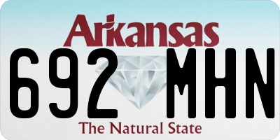 AR license plate 692MHN