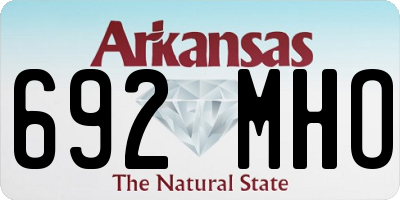 AR license plate 692MHO
