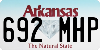 AR license plate 692MHP