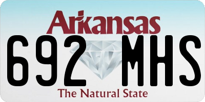AR license plate 692MHS