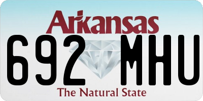 AR license plate 692MHU