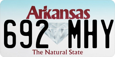 AR license plate 692MHY
