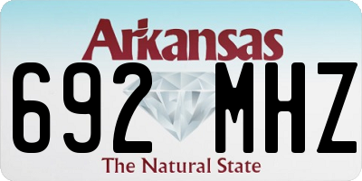 AR license plate 692MHZ