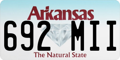 AR license plate 692MII