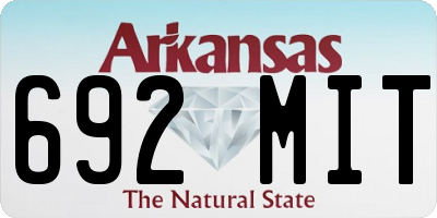 AR license plate 692MIT