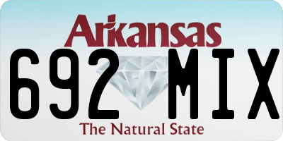 AR license plate 692MIX