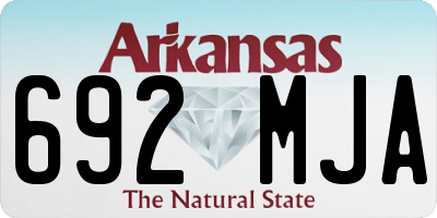 AR license plate 692MJA