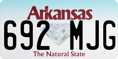 AR license plate 692MJG