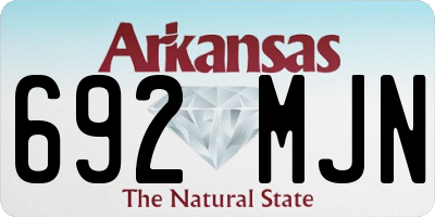 AR license plate 692MJN