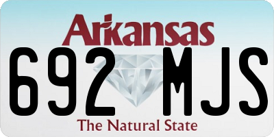 AR license plate 692MJS