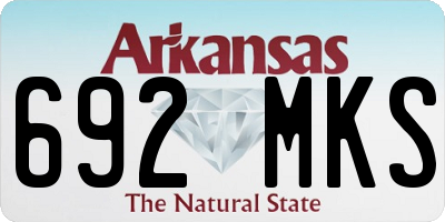 AR license plate 692MKS
