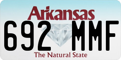 AR license plate 692MMF