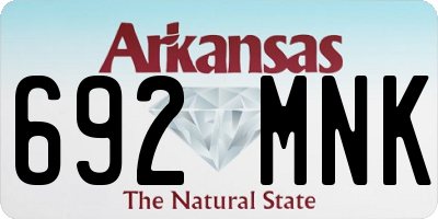 AR license plate 692MNK