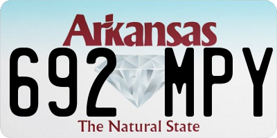 AR license plate 692MPY
