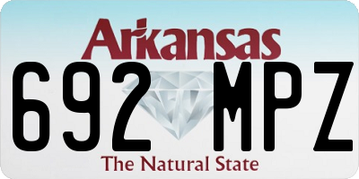 AR license plate 692MPZ