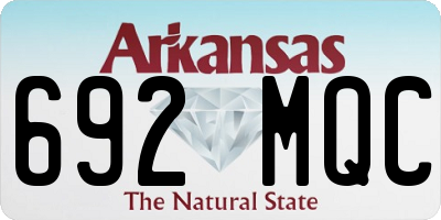 AR license plate 692MQC
