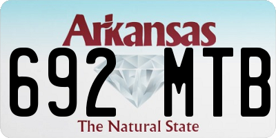AR license plate 692MTB