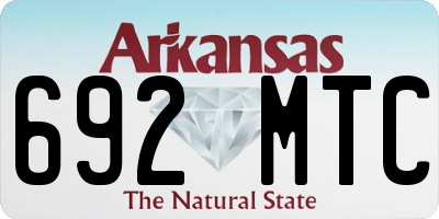 AR license plate 692MTC