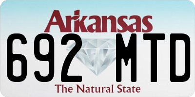 AR license plate 692MTD