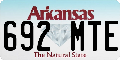 AR license plate 692MTE