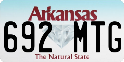 AR license plate 692MTG
